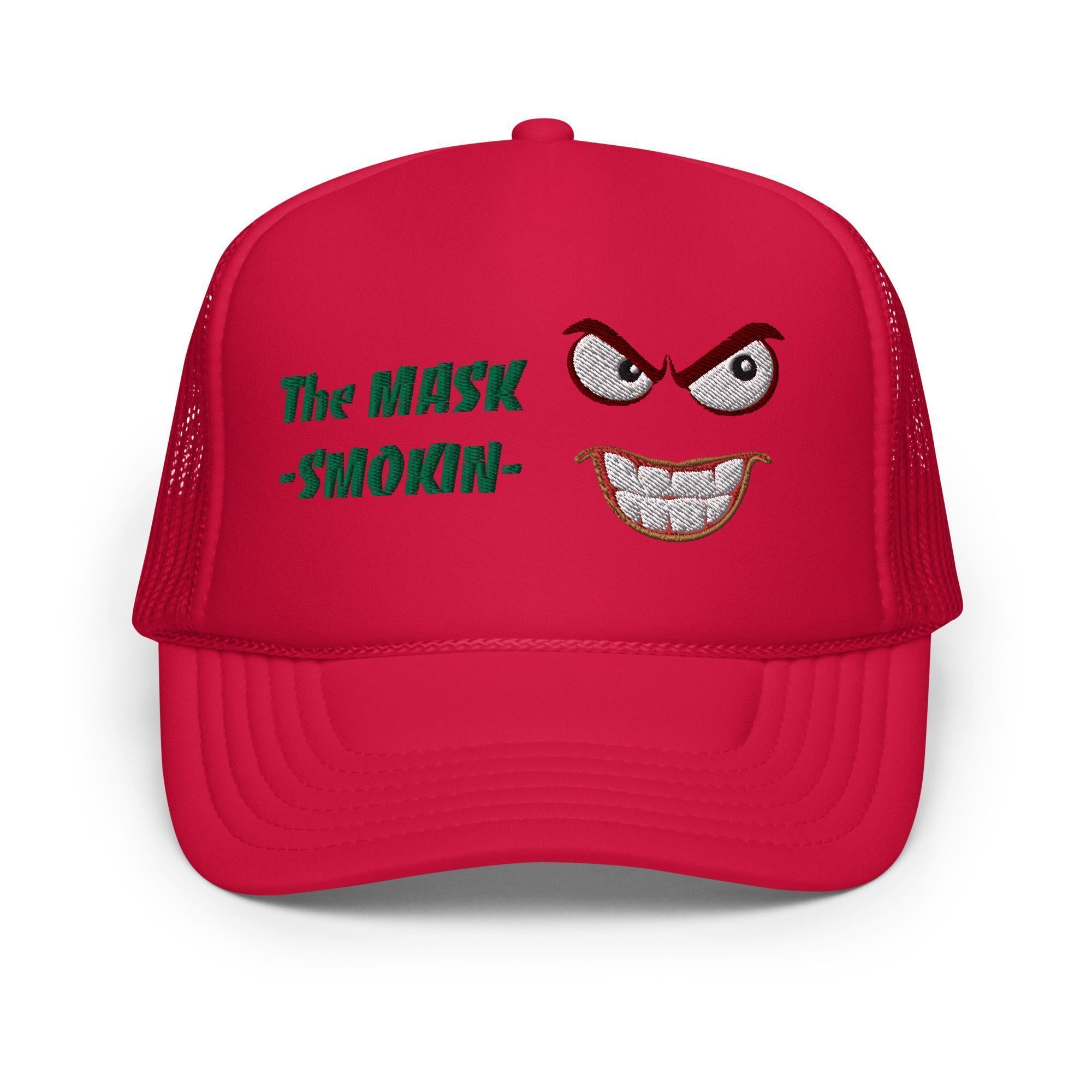 Gorra trucker con frontal de espuma "The mask Smokin" - Imagen 4