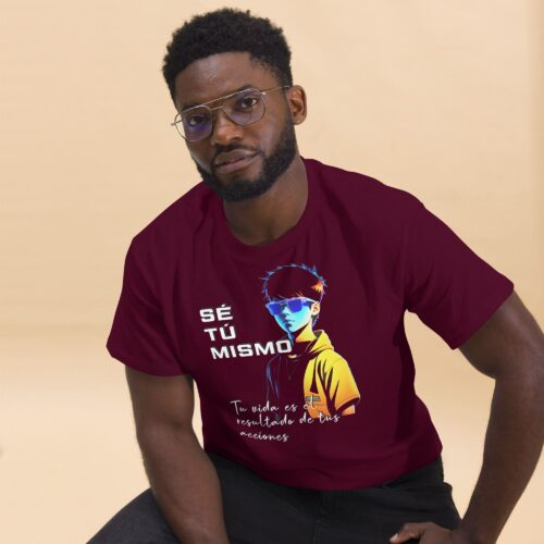 Camiseta hombre 100% algodón "Sé tú mismo"