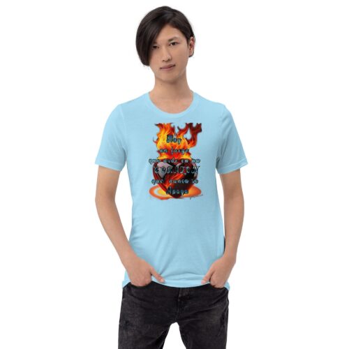 Camiseta unisex 100% algodón "CORAZÓN que nunca se apaga"
