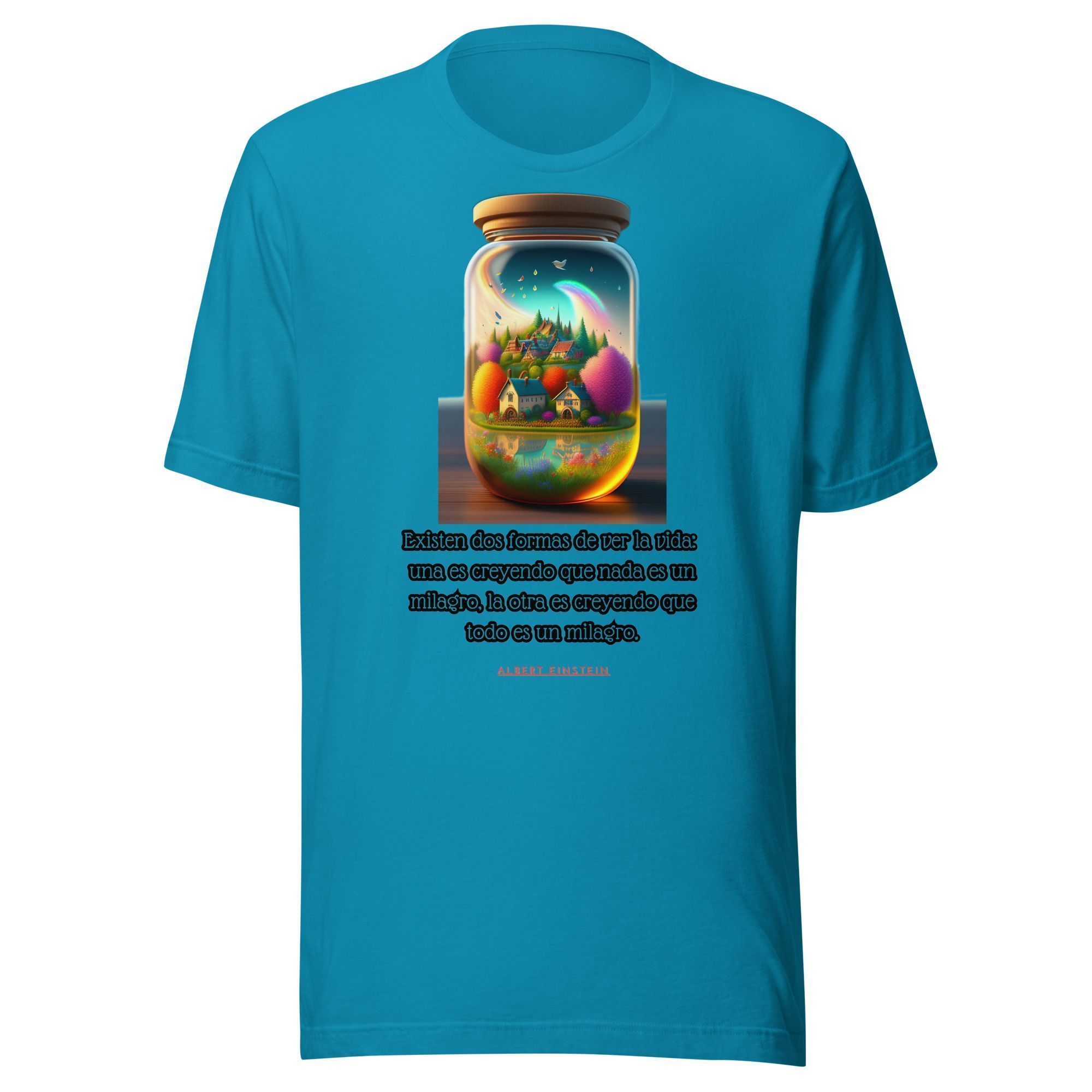 Camiseta unisex 100% algodón "Existen dos formas de ver la vida" - Imagen 8