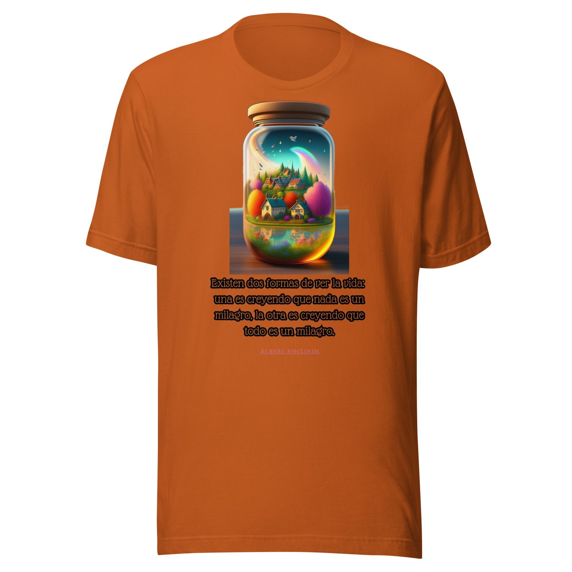 Camiseta unisex 100% algodón "Existen dos formas de ver la vida" - Imagen 6