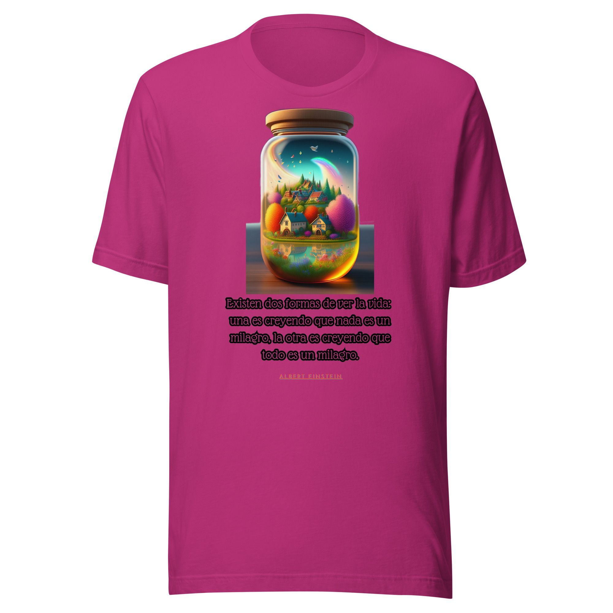 Camiseta unisex 100% algodón "Existen dos formas de ver la vida" - Imagen 2