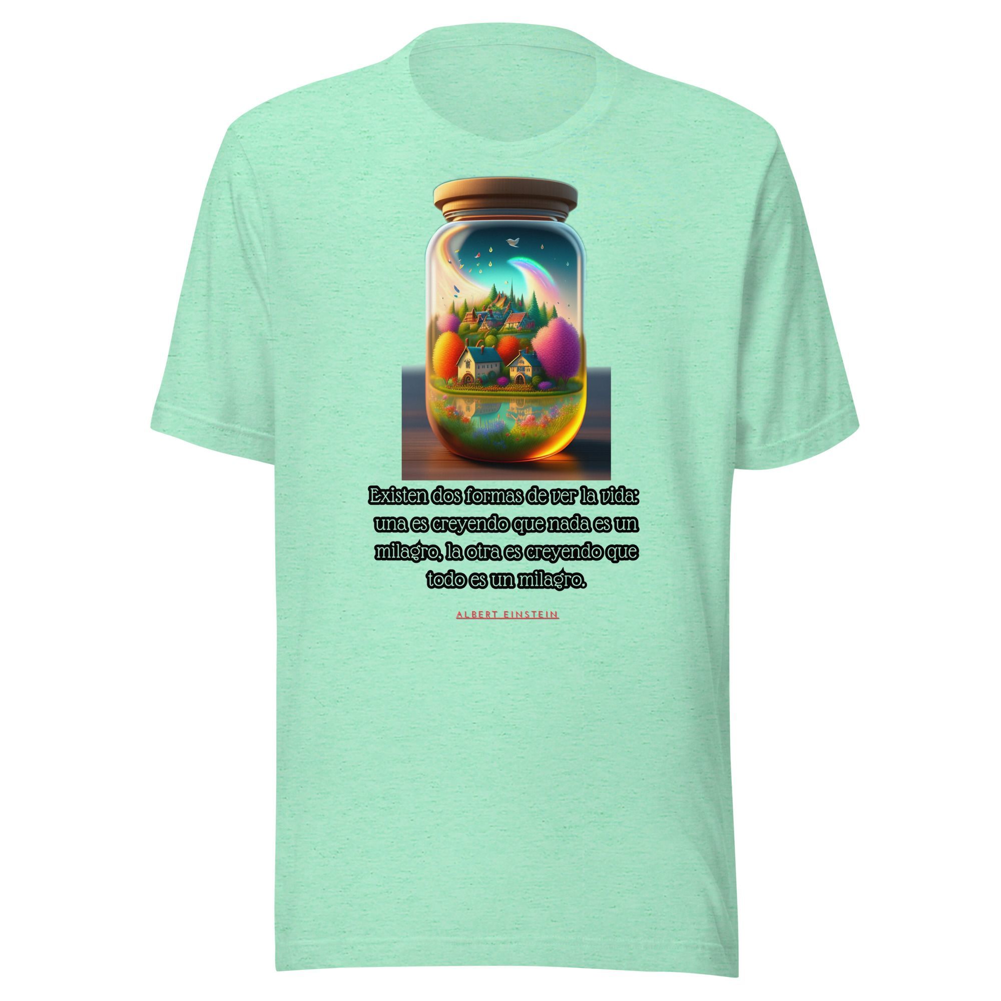 Camiseta unisex 100% algodón "Existen dos formas de ver la vida" - Imagen 17