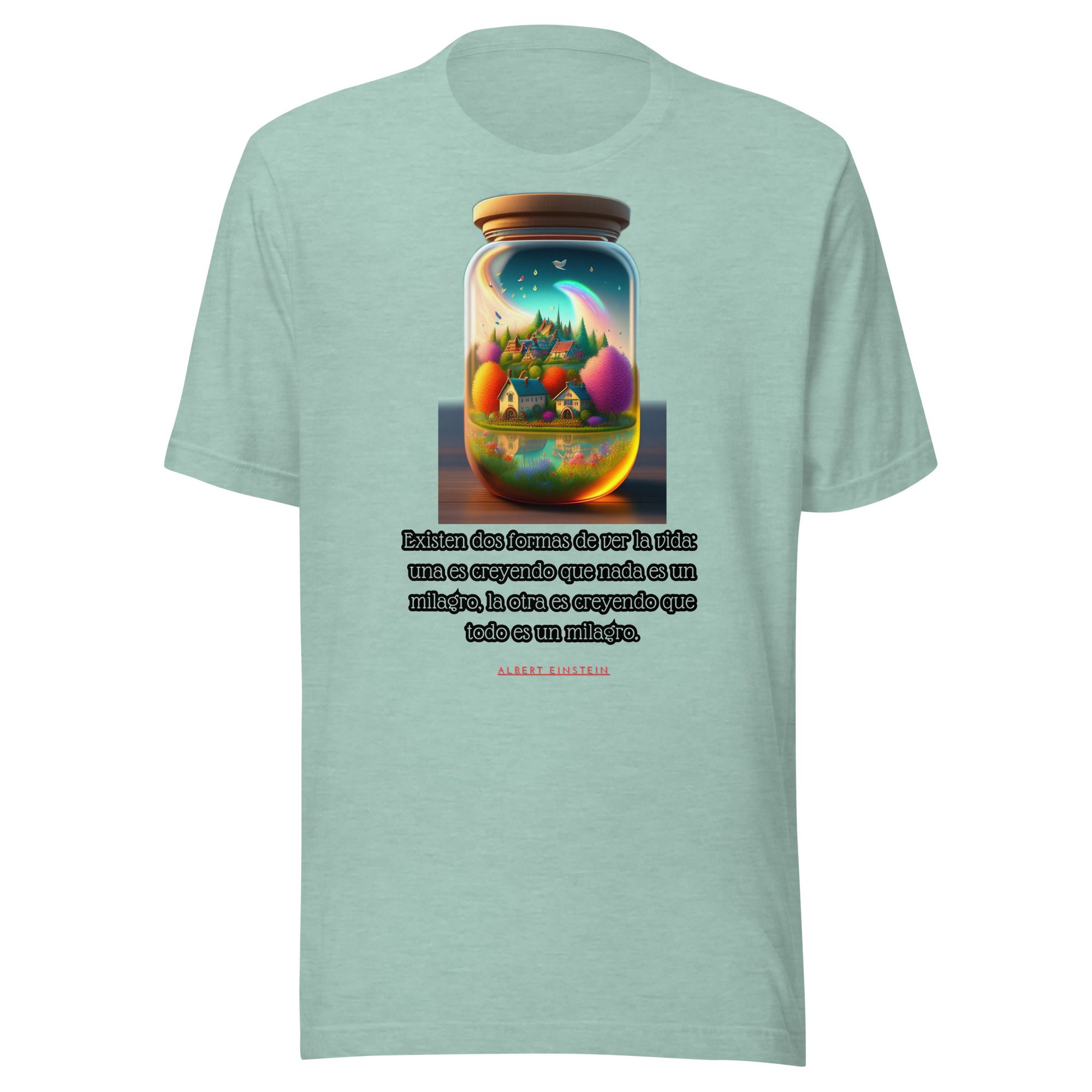 Camiseta unisex 100% algodón "Existen dos formas de ver la vida" - Imagen 13