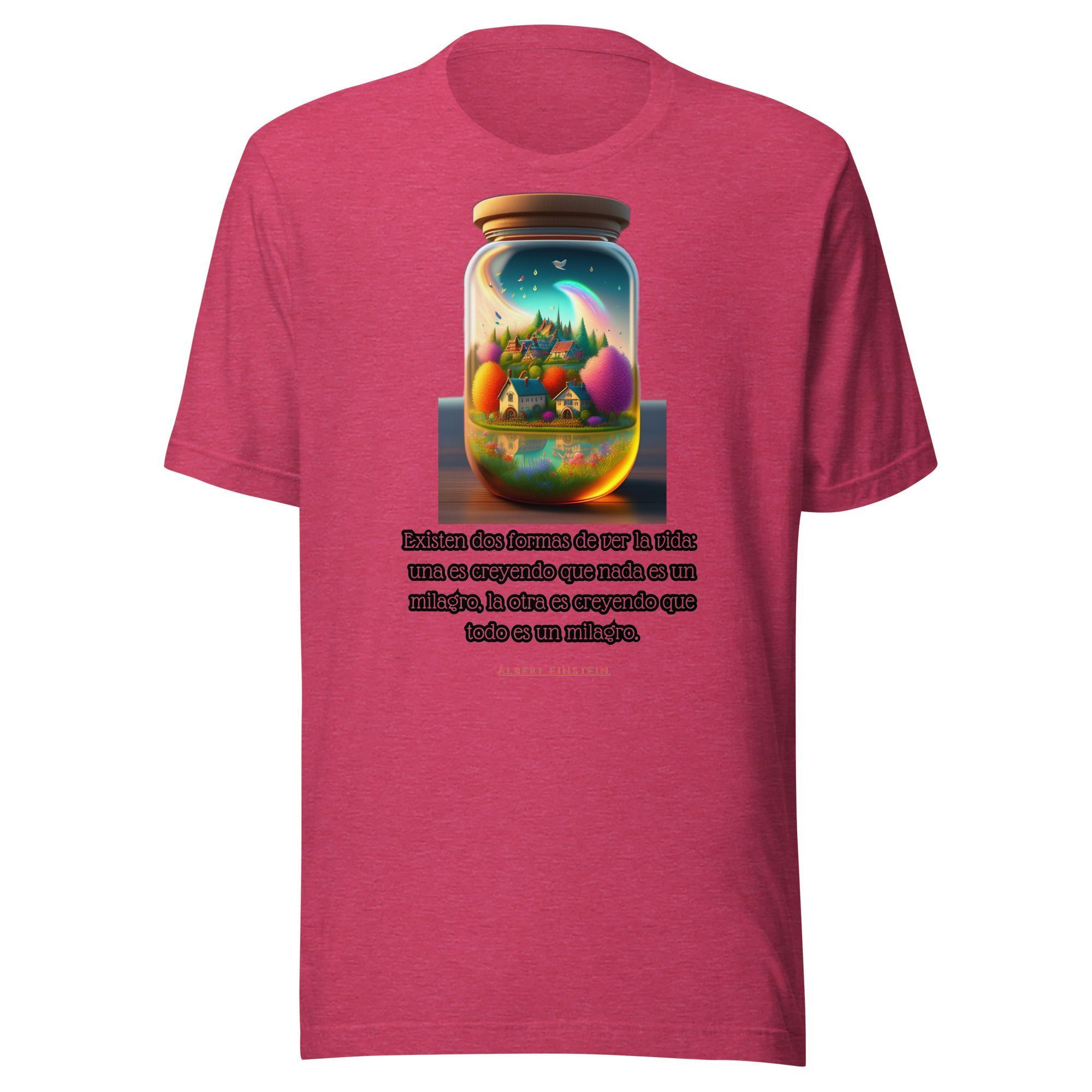 Camiseta unisex 100% algodón "Existen dos formas de ver la vida" - Imagen 5