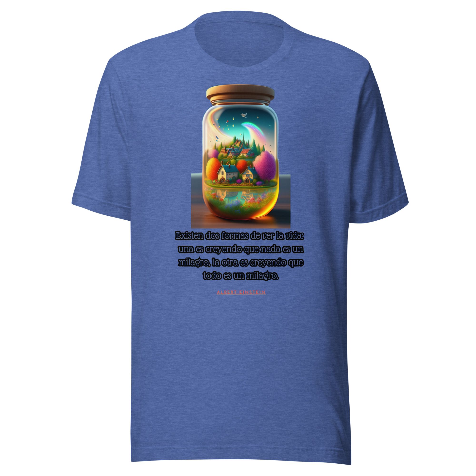 Camiseta unisex 100% algodón "Existen dos formas de ver la vida" - Imagen 7