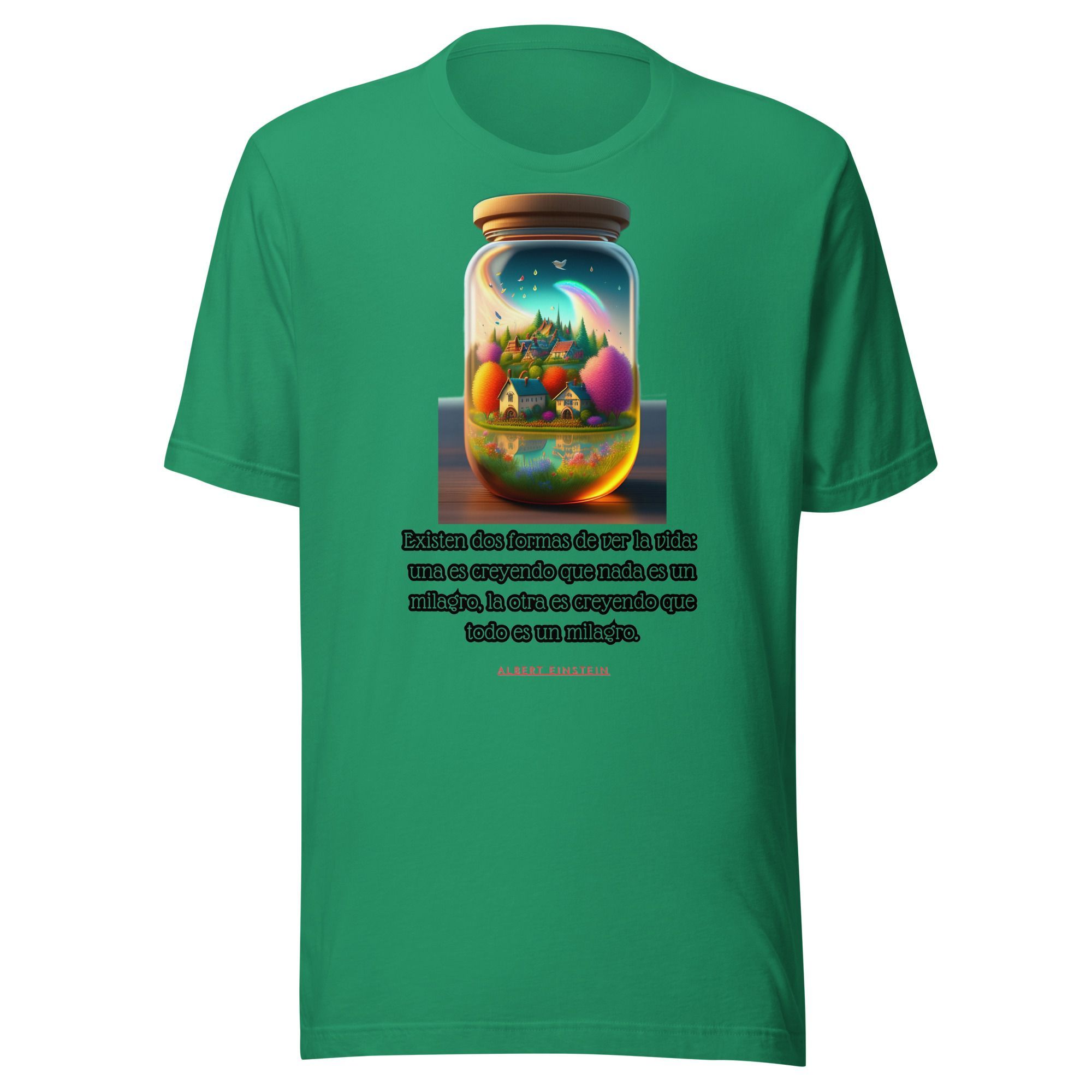 Camiseta unisex 100% algodón "Existen dos formas de ver la vida" - Imagen 9