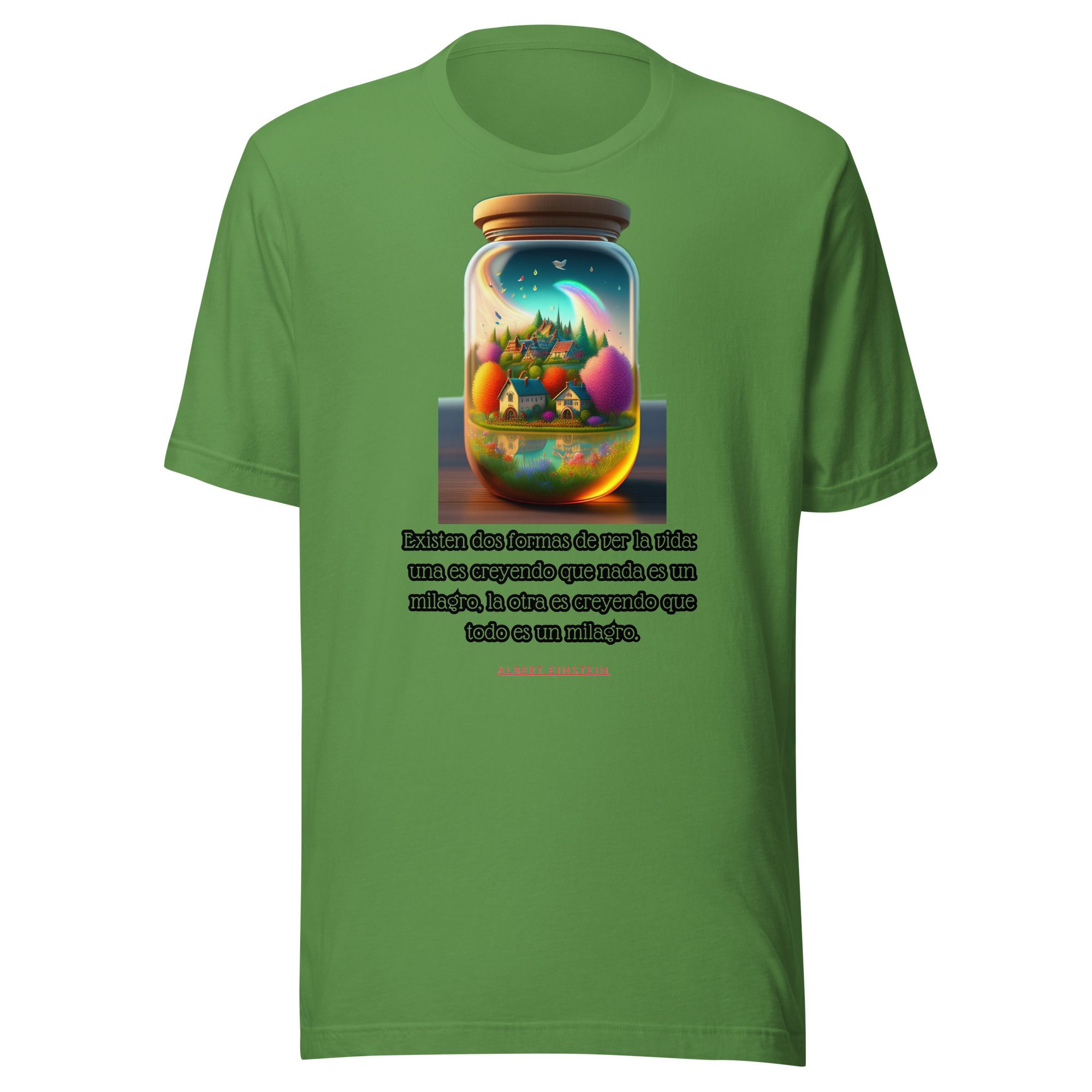 Camiseta unisex 100% algodón "Existen dos formas de ver la vida" - Imagen 11