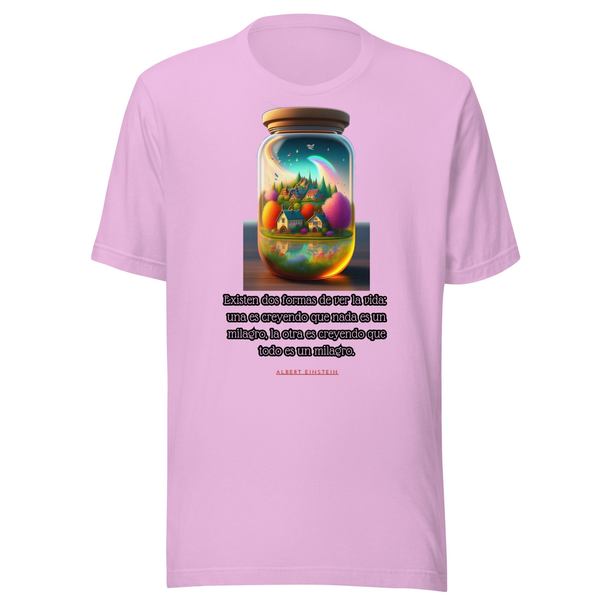 Camiseta unisex 100% algodón "Existen dos formas de ver la vida" - Imagen 14
