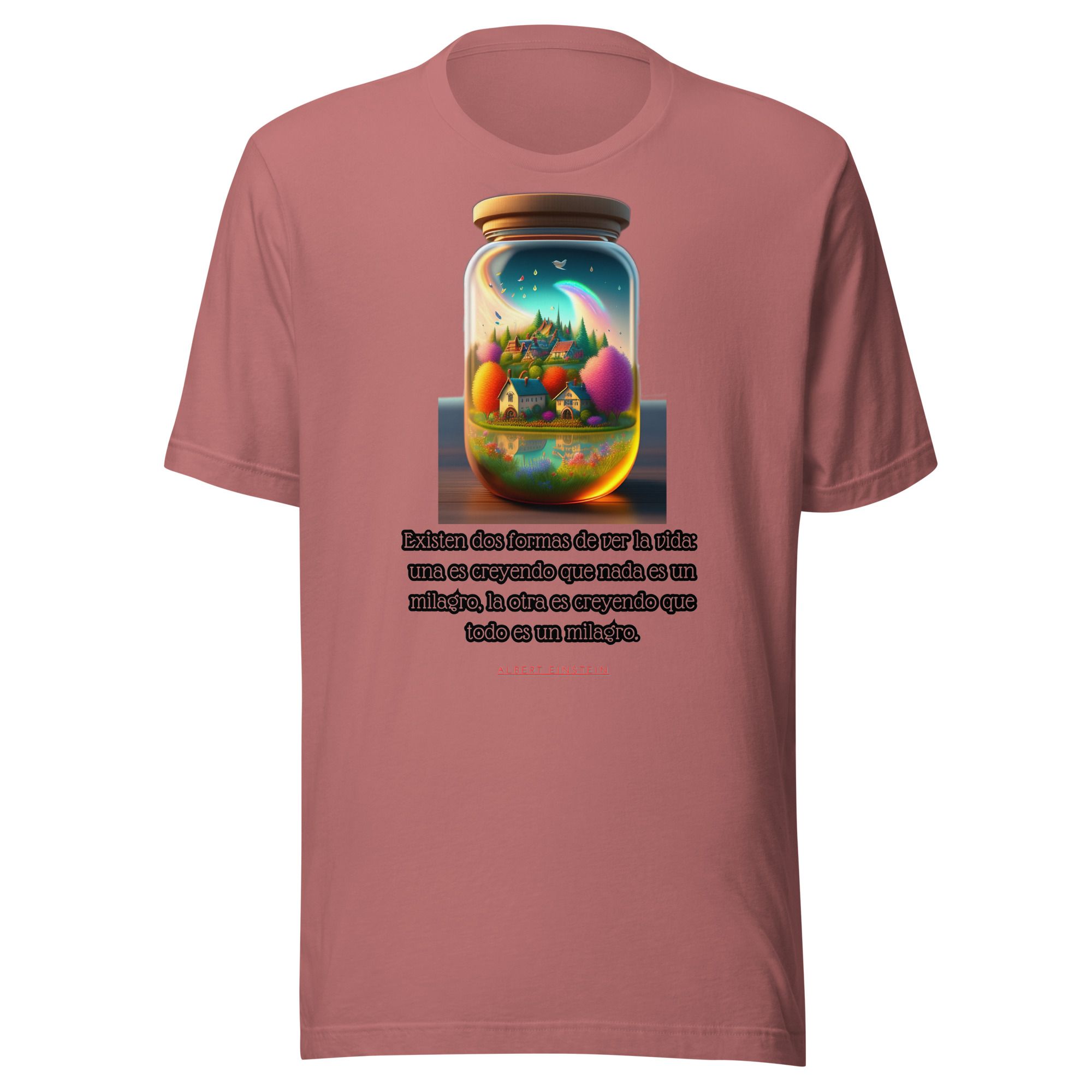 Camiseta unisex 100% algodón "Existen dos formas de ver la vida" - Imagen 10