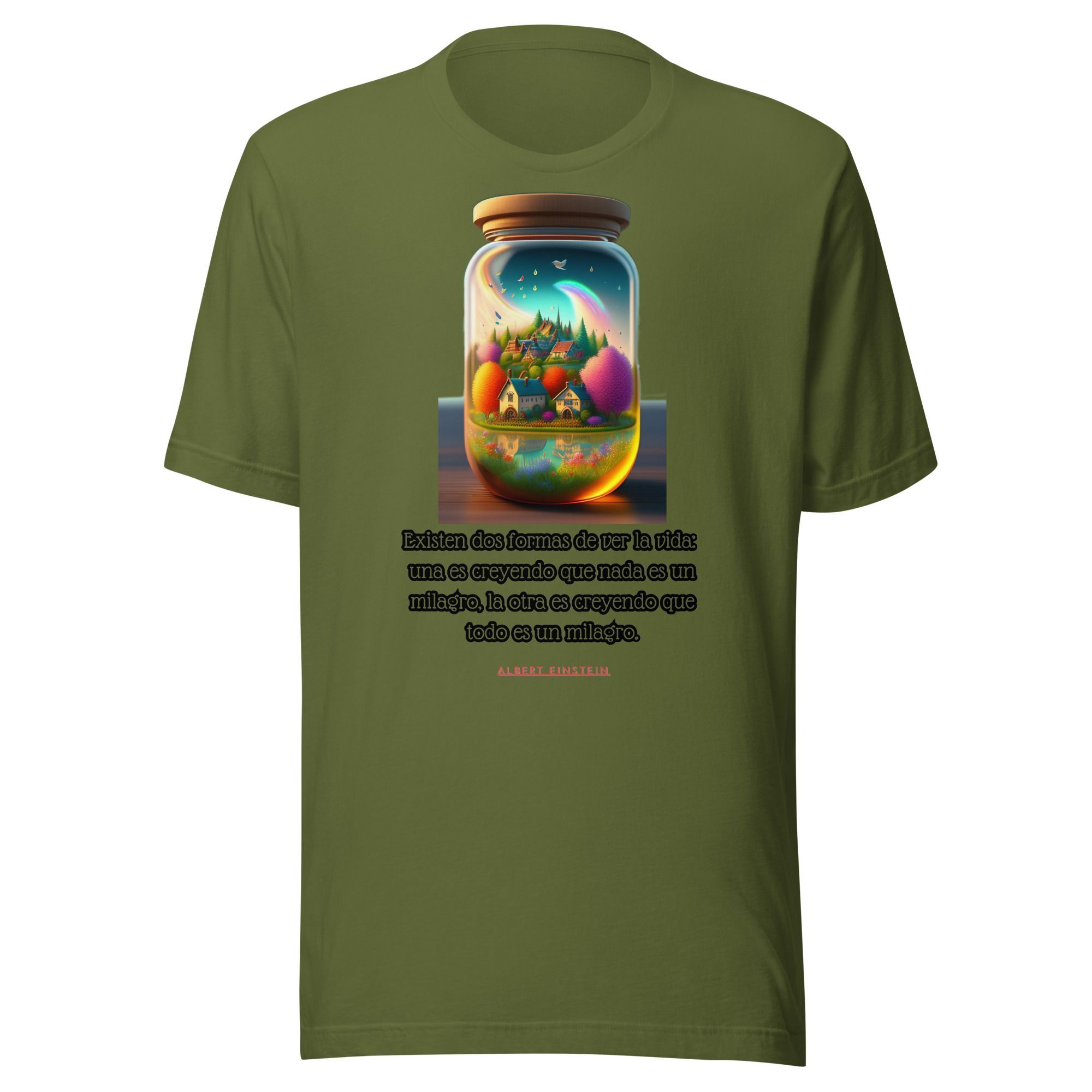 Camiseta unisex 100% algodón "Existen dos formas de ver la vida" - Imagen 4