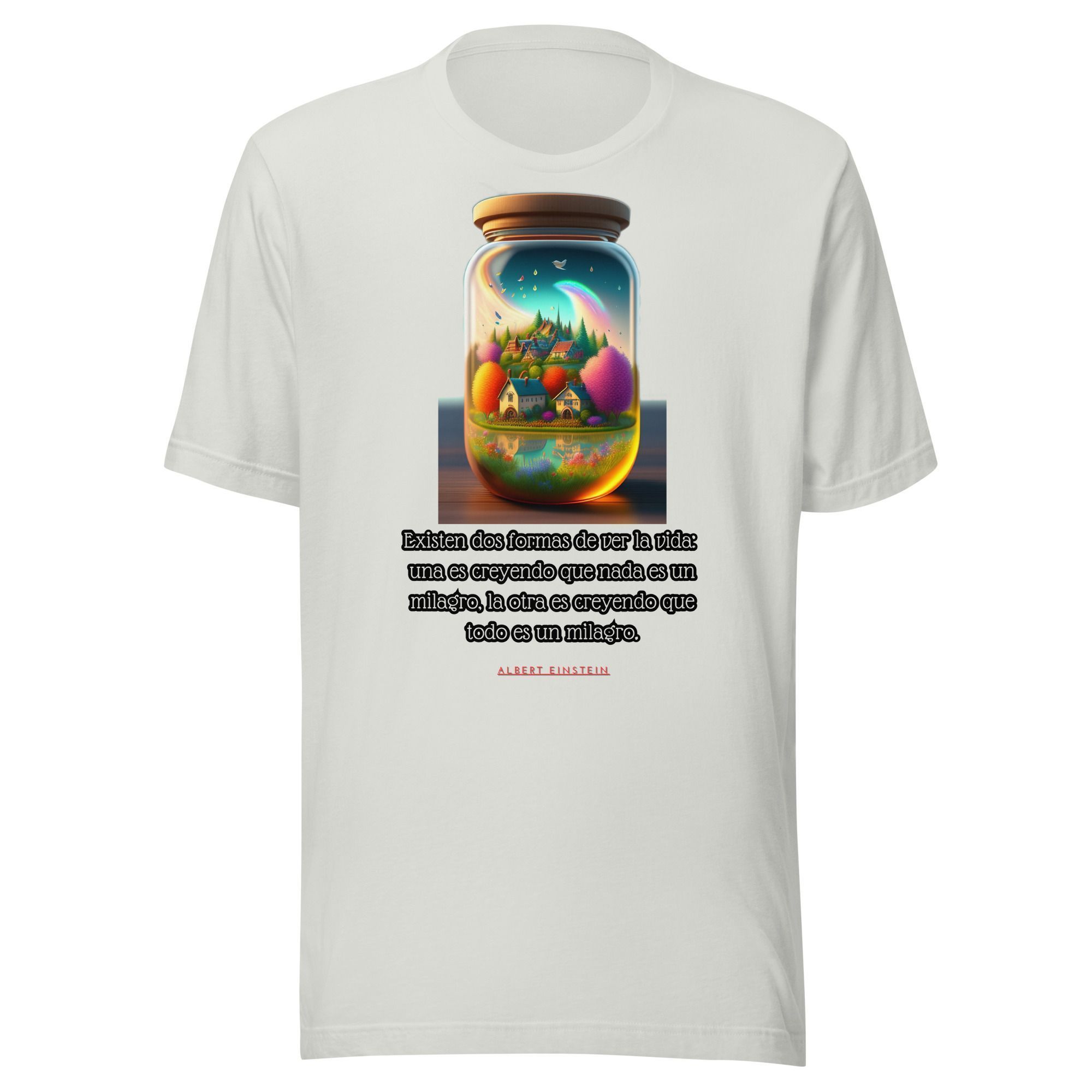 Camiseta unisex 100% algodón "Existen dos formas de ver la vida" - Imagen 18