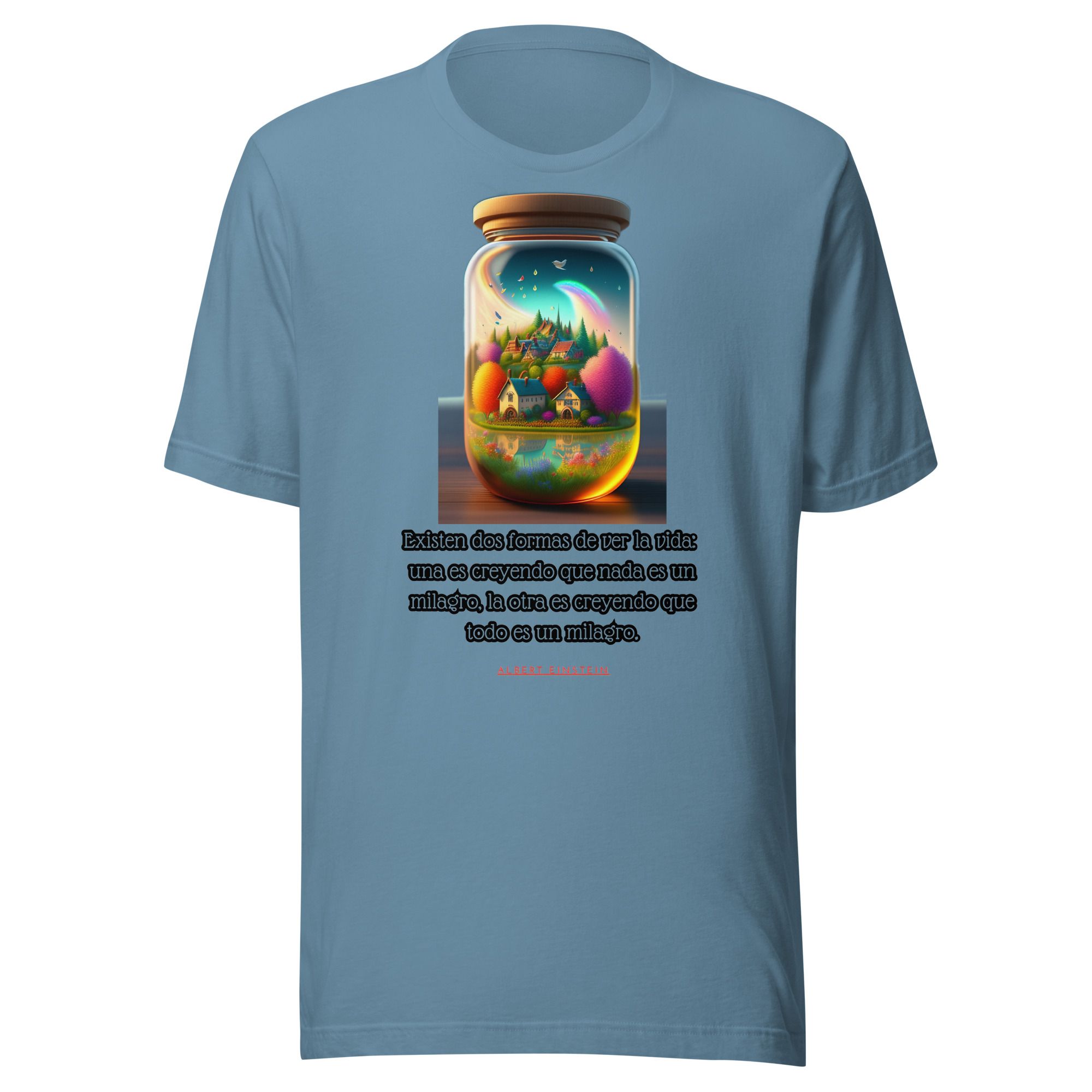 Camiseta unisex 100% algodón "Existen dos formas de ver la vida" - Imagen 12