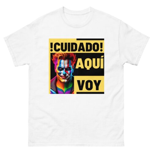Camiseta hombre 100% algodón ¡Cuidado! Aquí voy