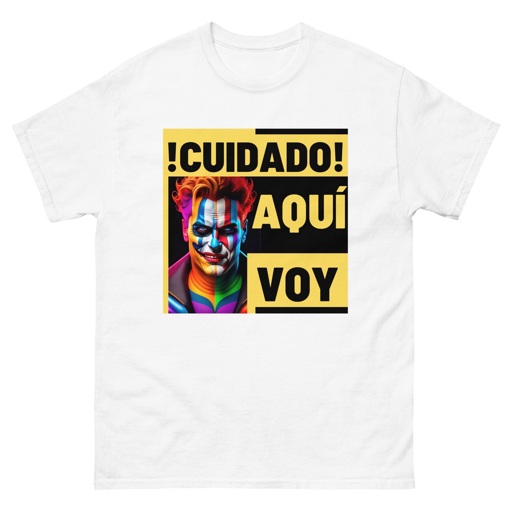 Camiseta hombre 100% algodón ¡Cuidado! Aquí voy