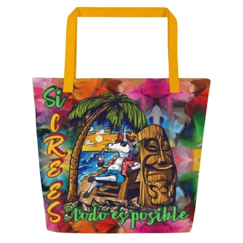 Bolsa de tela grande "Si crees"