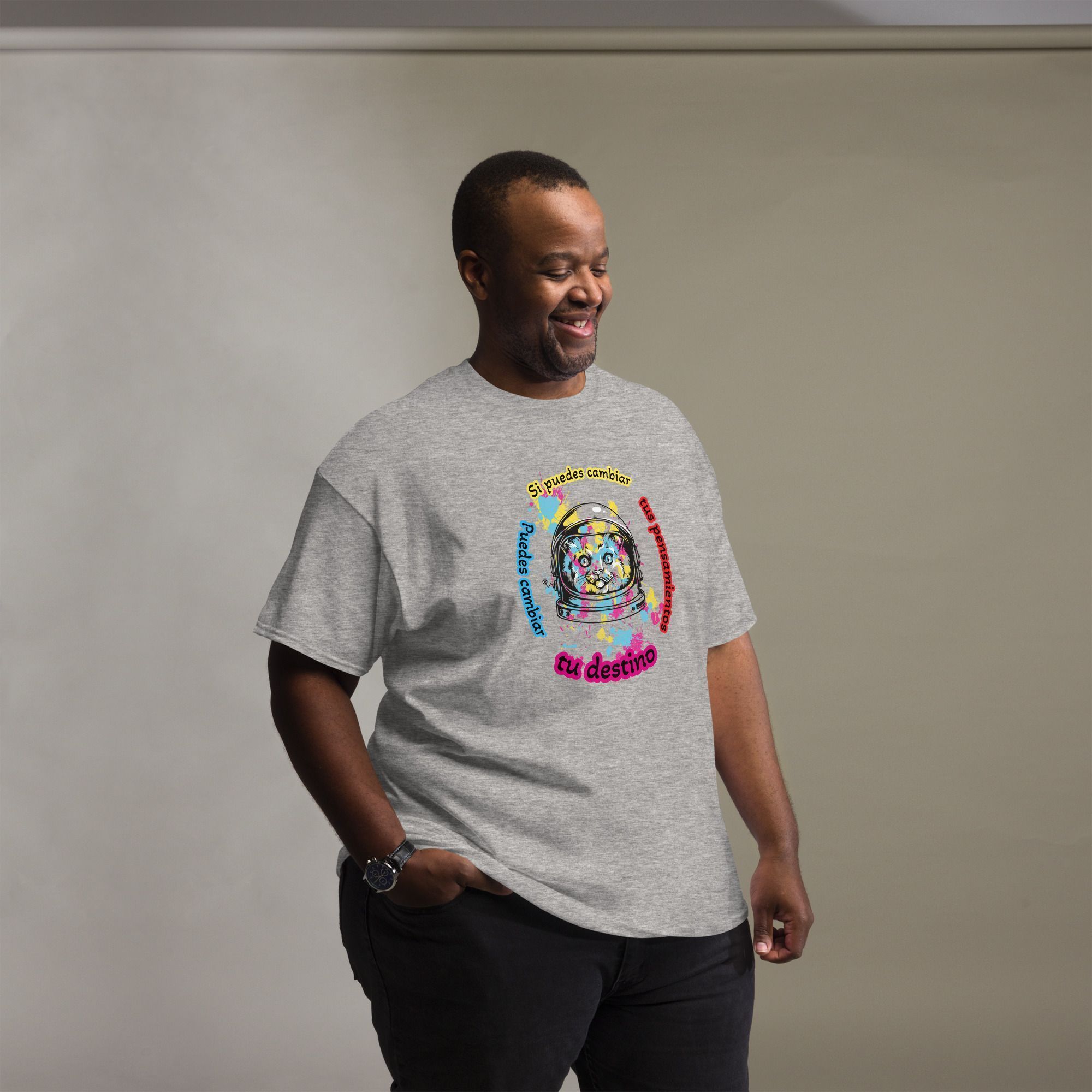 Camiseta hombre 100% algodón "Puedes cambiar tu destino" - Imagen 3