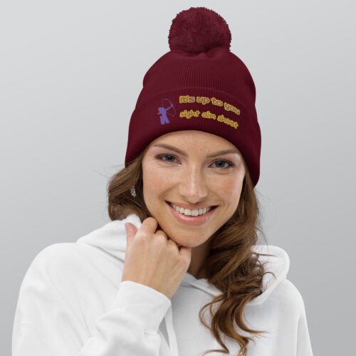 Gorro con pompón "It´s up to you sight aim shoot"