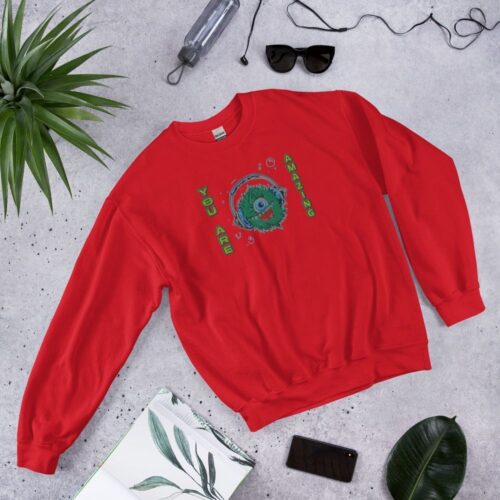 Sudadera bordada unisex "You are amazing"