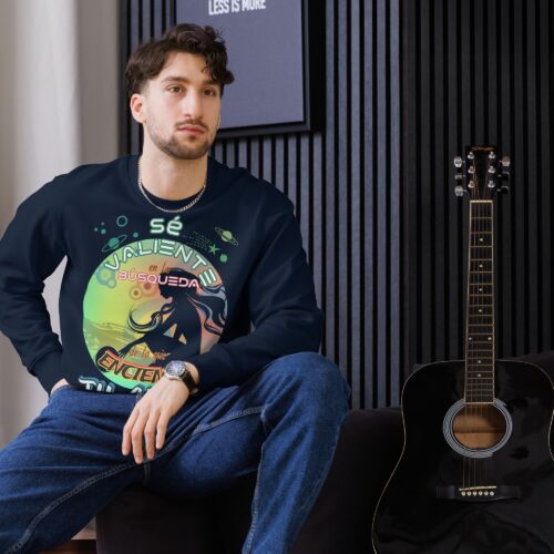 Sudadera eco unisex "Sé valiente en la búsqueda de lo que enciende tu alma"