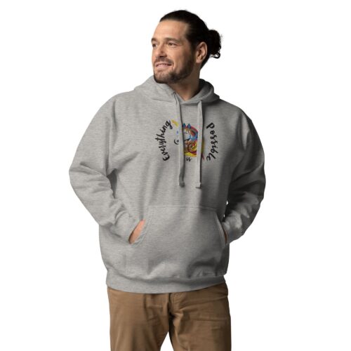 Sudadera bordada con capucha unisex "Everything is possible"