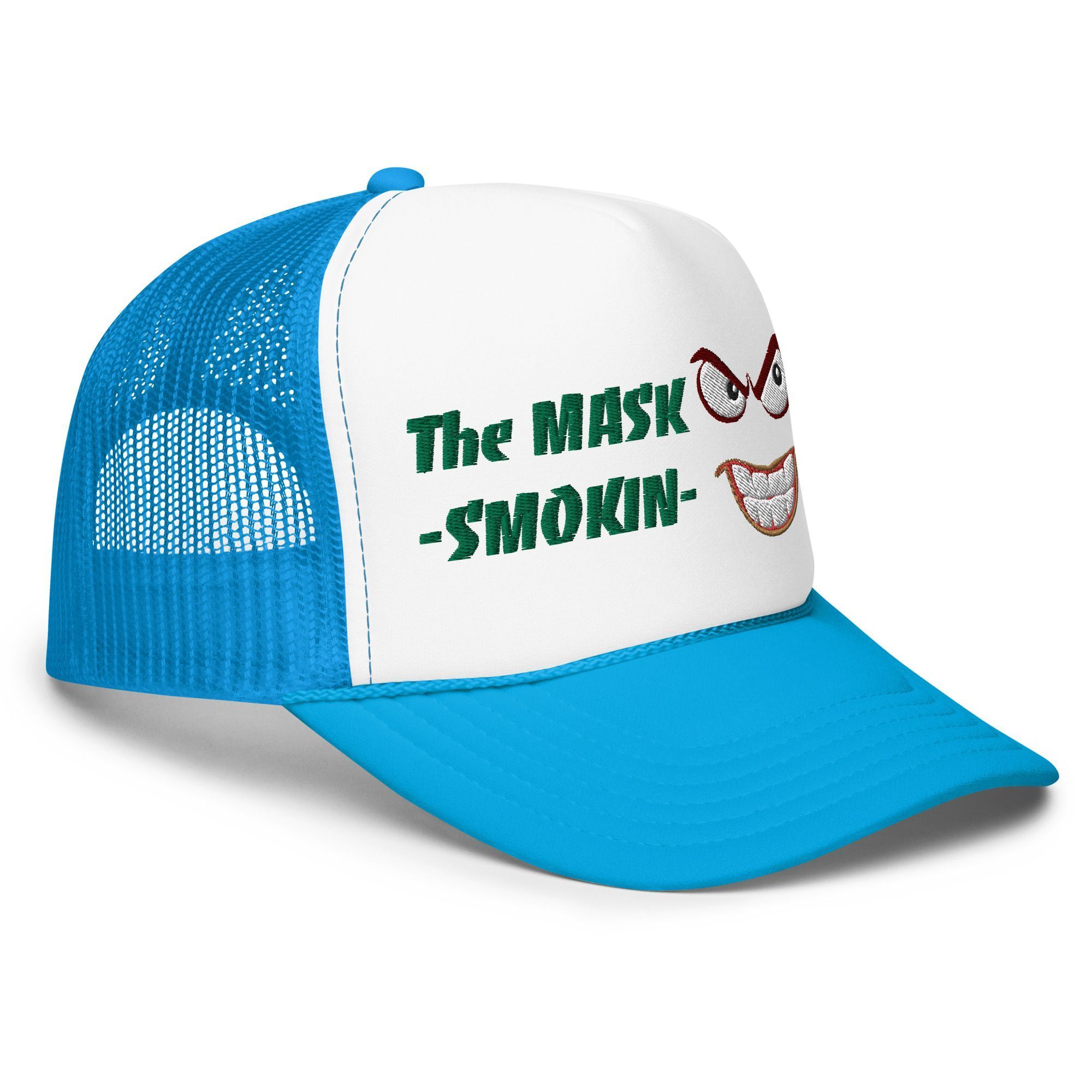 Gorra trucker con frontal de espuma "The mask Smokin" - Imagen 7