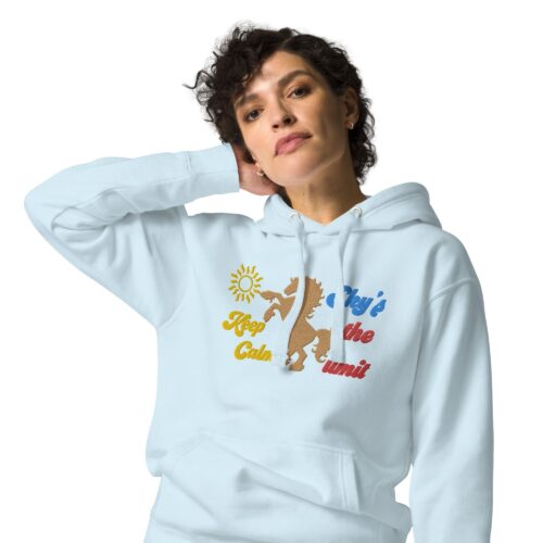 Sudadera con capucha unisex "Keep calm sky´s the limit"