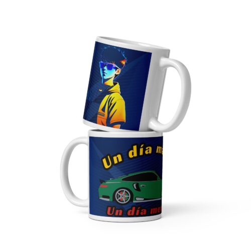 Taza blanca Un día mas