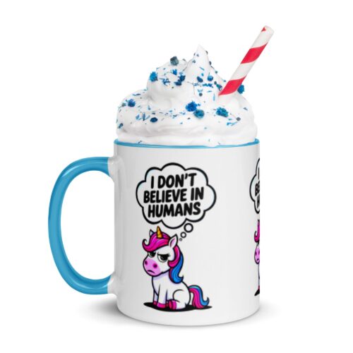Taza de ceramica unicornio
